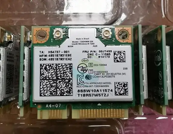 Mini pci-e Wi-Fi карты для Intel Беспроводной-N 7260 7260HMW 7260BN BT4.0 Беспроводной card FRU: 00JT455 04X6011 для lenovo y510p ноутбук