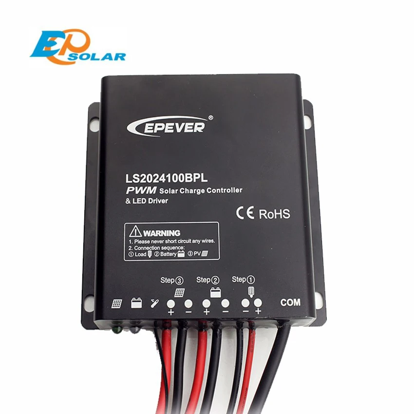 EPSOLAR LS2024100BPL 20A 12В 24В Солнечное зарядное устройство контроллер таймер IP67