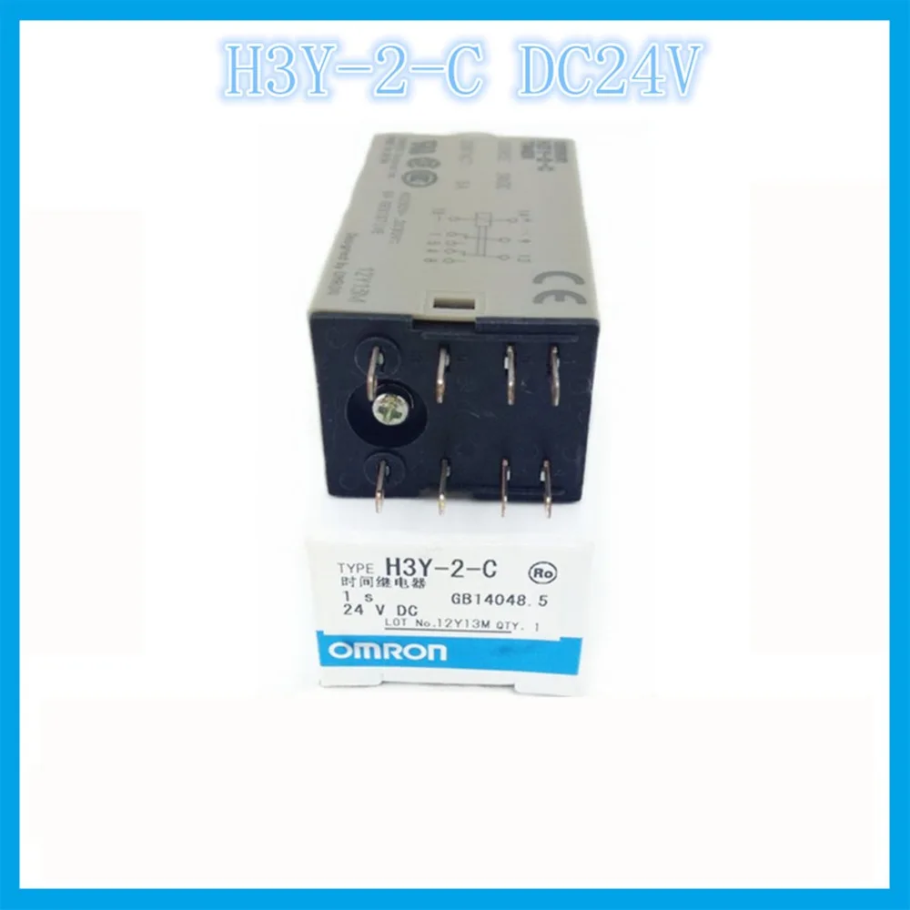 H3Y-2-C DC24V 1S5S 10S 30S 60S 5A OMRON relay electronic component Time relays Control time 0-60S adjustable two open two closed