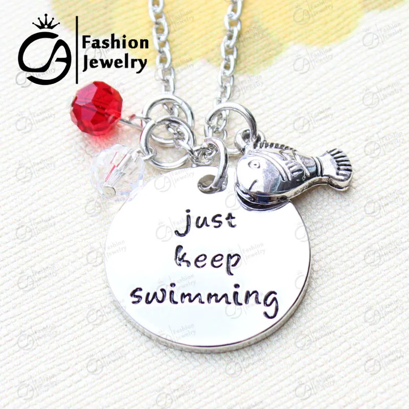 Просто продолжайте плавать рыбы очарование цитата в поисках колье В Немо