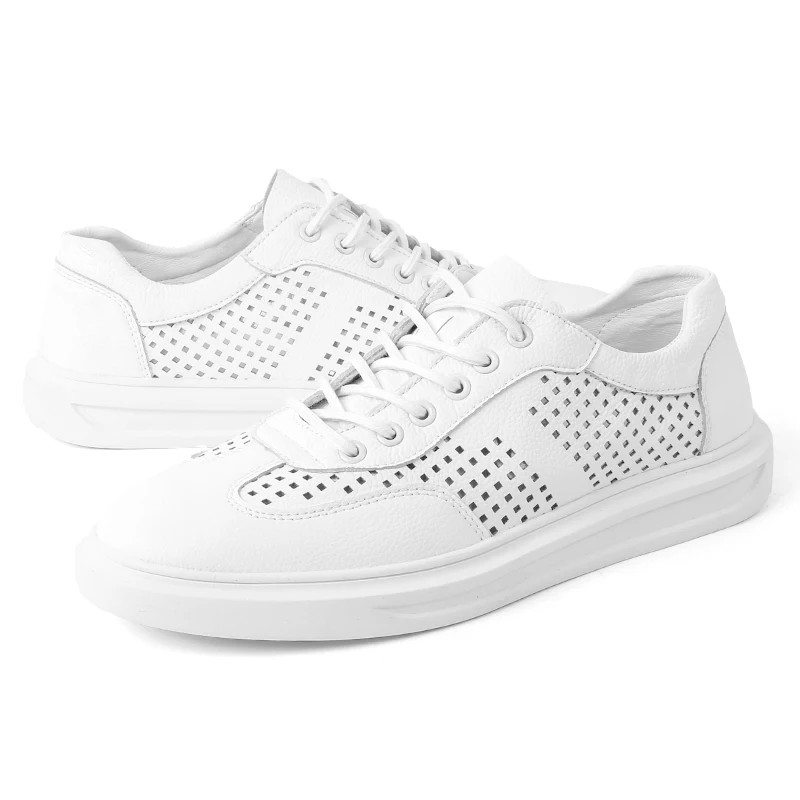 High-Quality Summer Fashion Hollow Ultra-Thousands Of Leather Feet Driving Shoes Breathable Slip Outdoor Leisure Tide Shoe Lx5 | Обувь