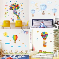 hot air balloon wall stickers children room home decor hot air balloon vinyl kids room decal baby room nursery decor