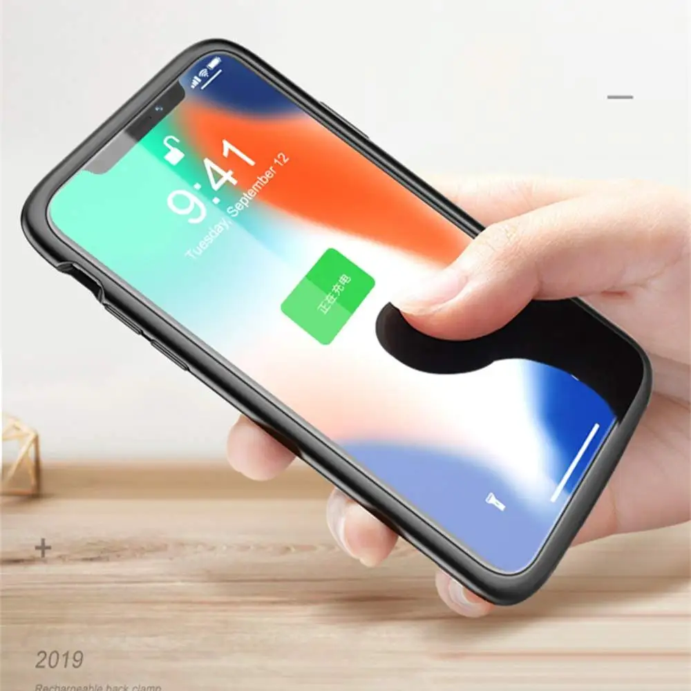 Ультратонкий Мягкий силиконовый чехол для iPhone X XS 4100 мАч|Чехлы с аккумулятором| |