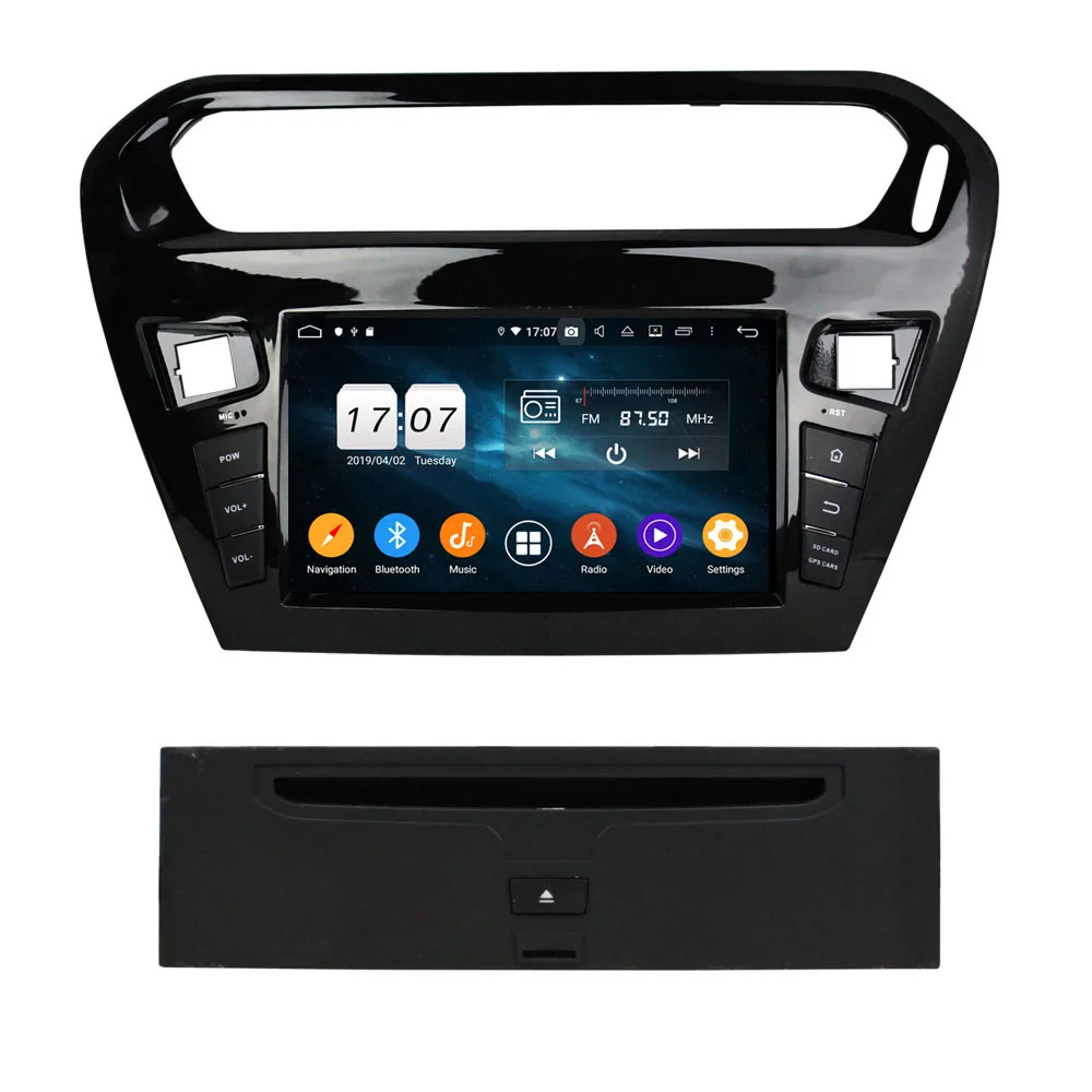 Android 9 0 Octa Core для Citroen Elysee 2013-2016 PX5 Автомобильная dvd-навигационная система