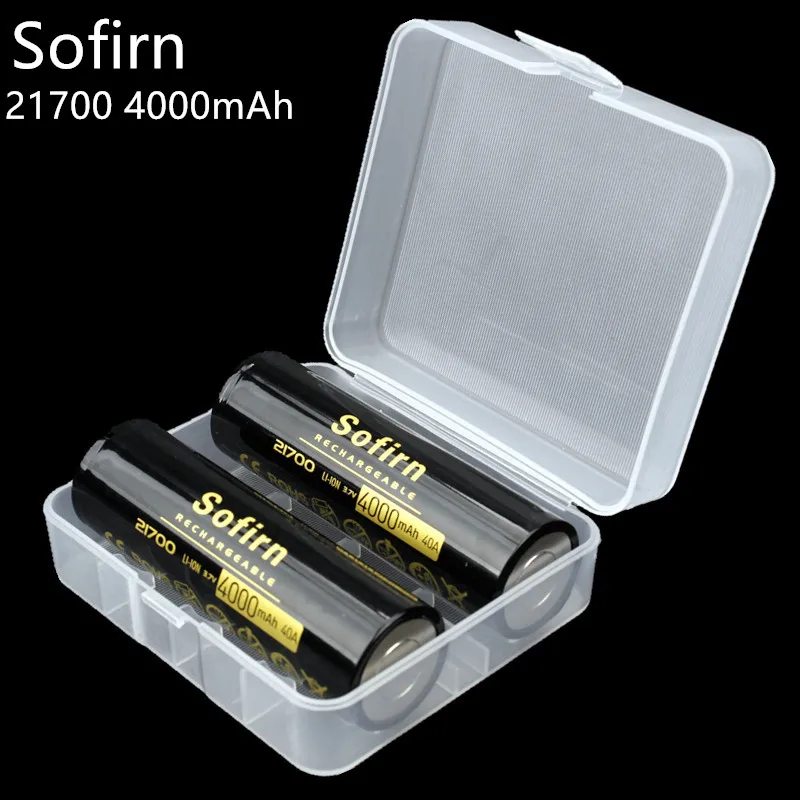 Sofirn 40A 3 7 V 21700 4000 mAh 10C литий ионная аккумуляторная батарейки высокой емкости