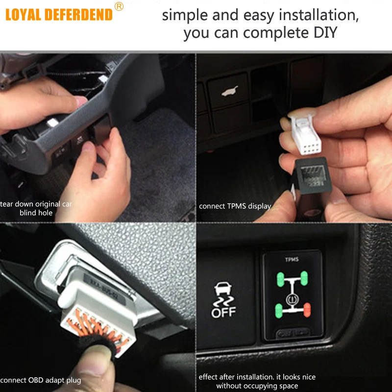 Система контроля давления в шинах OBD TPMS для toyota chr интеллектуальный мониторинг