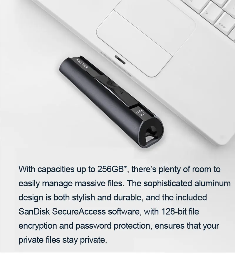 Двойной Флеш-накопитель SanDisk Extreme PRO USB3.1 твердотельный накопитель флэш-Drive128GB 256 ГБ 420 МБ/с. супер быстрый твердотельный производительность в USB флэш-накопитель