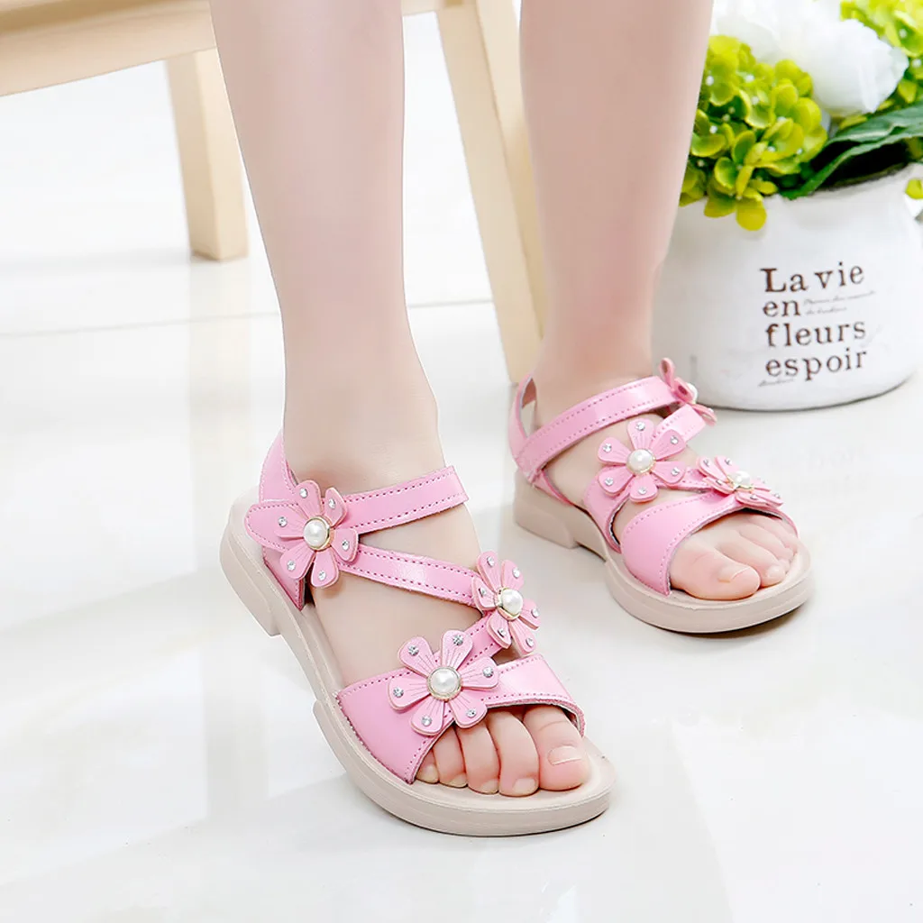 Детские сандалии летняя обувь для девочек в богемном стиле повседневные с