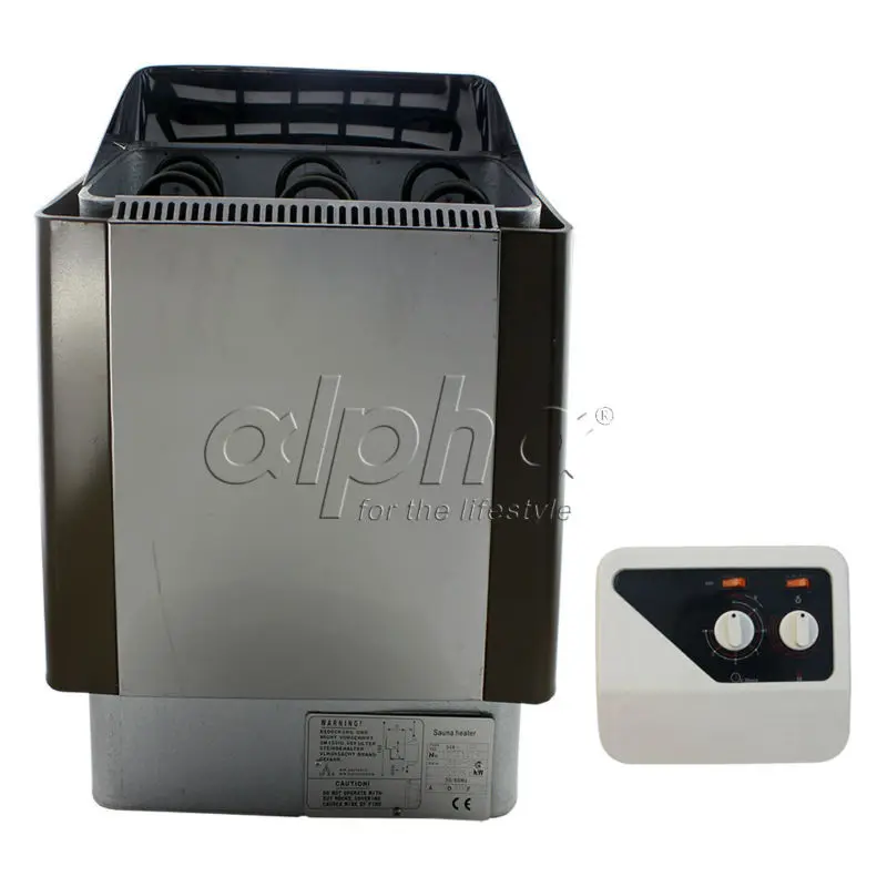 Бесплатная shipping9KW220-240V 50 Гц нержавеющая сталь каменка с переключателем