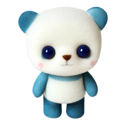 blue Новинка 10 шт./лот 6,3 см милый маленький медведь большой глаз кукла животное мягкие Игрушки для маленьких детей подарки на день рождения автомобиль украшение дома T141 - Цвет: blue