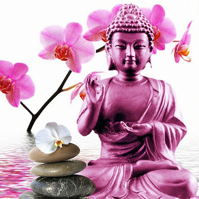 

Flower stone Buddha diamond Embroidery diy diamond painting mosaic diamant painting 3d cross stitch diamond pictures H459