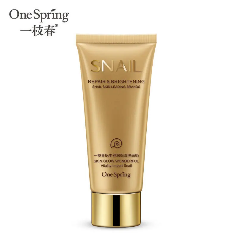 Очищающее средство для лица OneSpring Snail 100 г увлажняющее Отбеливающее масло лечение