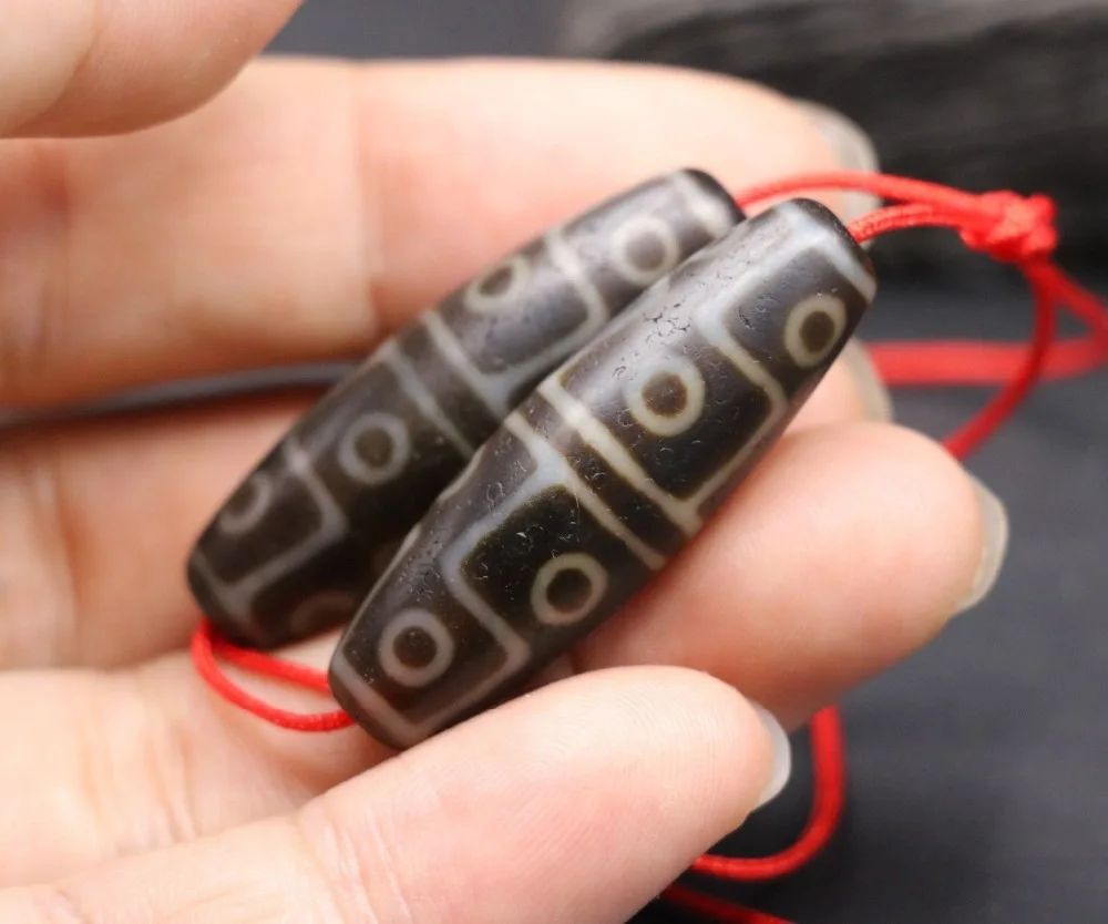 Коллекционный талисман соусы LKbrother A Pair Magic Power Тибетский Старый Агат 5A 12 глаз