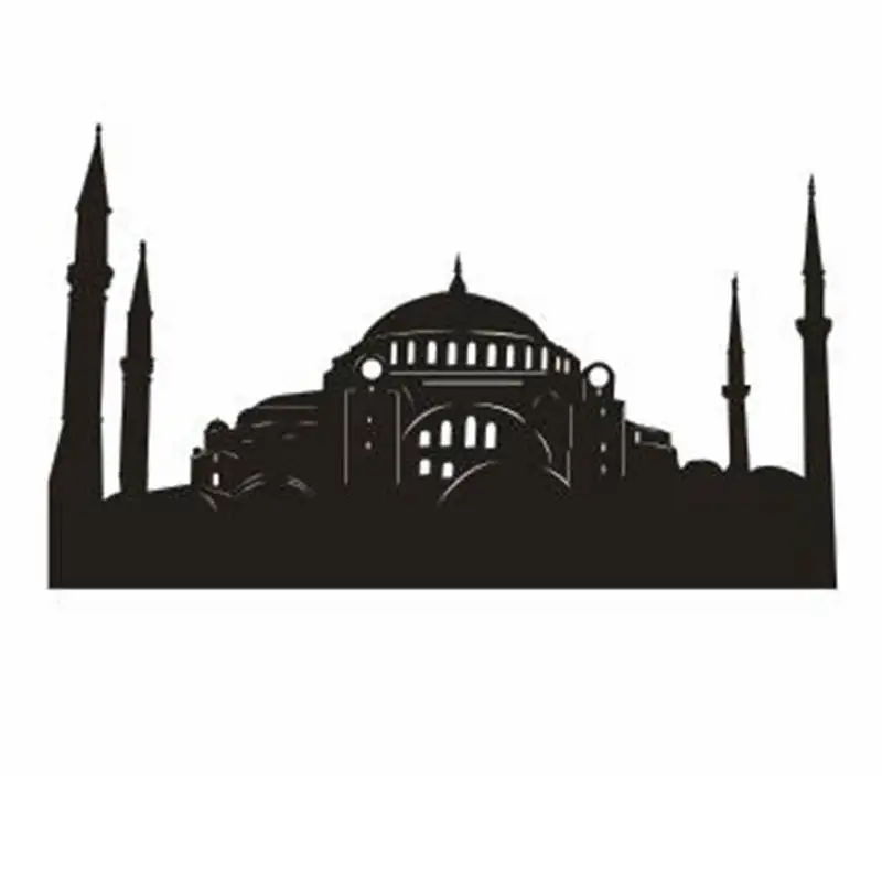 Наклейка на стену с изображением пейзажа из стамбурга виниловая s-образная