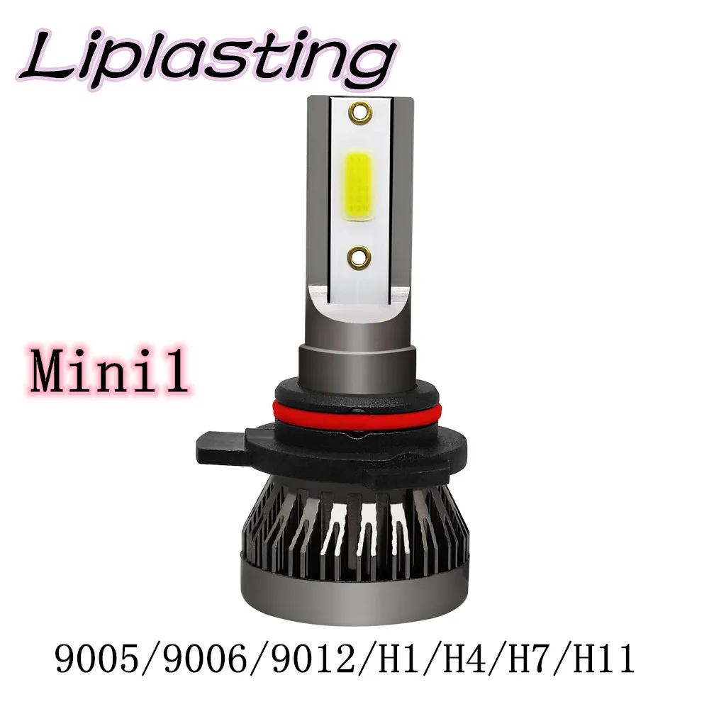 Liplasting 1 X COB мини 1 одинарная лампа дальнего света светодиодный H1 H7 H11 H4/9003/HB2 9006/HB4 9005/HB3 90W 12000LM фар автомобиля Conversion Kit