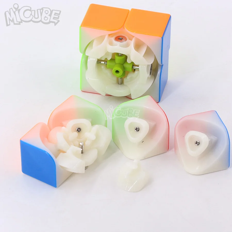 Mofangge Wuxia M 2x2 Магнитная Скорость Cube Черный Stickerless головоломки 50 мм игрушки для конкурса Cubo WCA чемпионата 2x2 по магниты