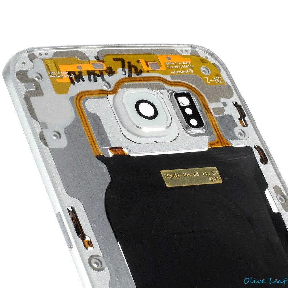 100% Оригинальный средний корпус задняя средняя рамка крышка для Samsung GALAXY S6 G920 G920F/