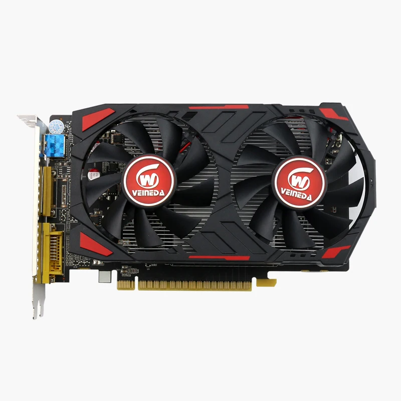 Veineda Графика карт оригинальный GPU GTX750Ti 2 Гб 128Bit GDDR5 видеокарта мгновенно убить R7 350