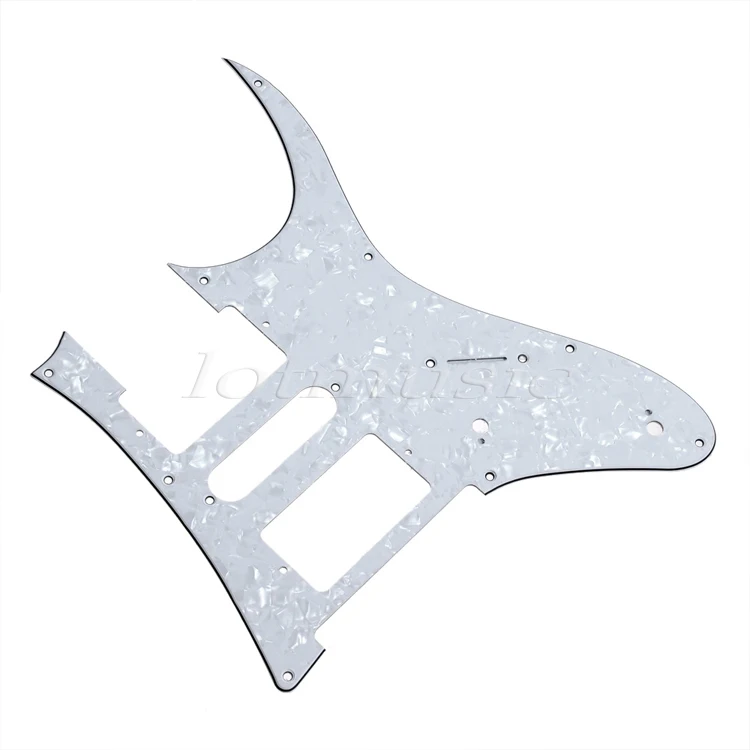 Электрогитара Защита от царапин открытый стиль HSH 3 слойный Жемчуг белый черный