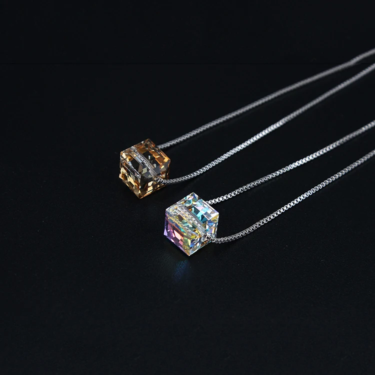 MALANDA новинка модный квадратный набор с кристаллами Swarovski ожерелье висячие серьги