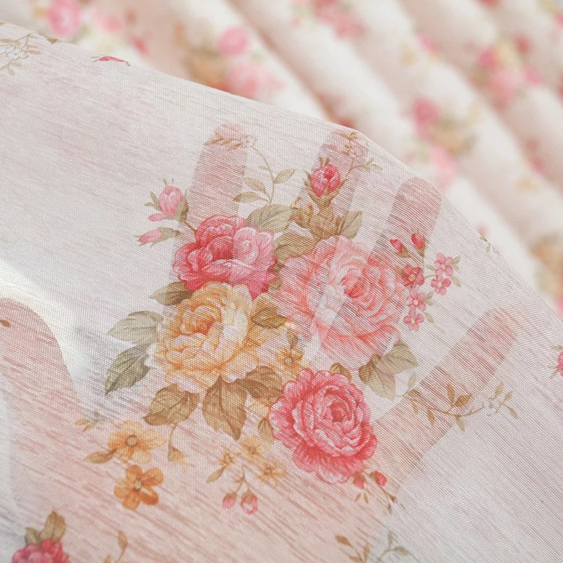 HTEXQ жаккардовые стильные затемняющие занавески с красными и синими цветами