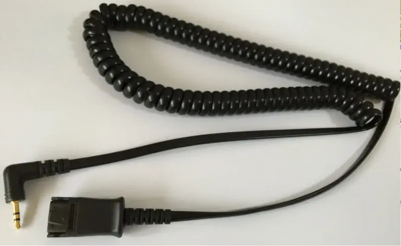 VoiceJoy гарнитура для колл-центра QD plug-2.5mm pllug Быстрый отсоединить кабель с 2,5 мм штекером