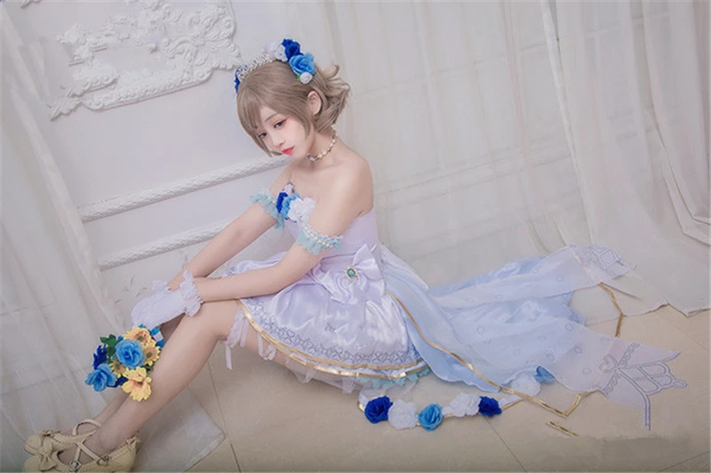 LoveLive! Солнечный свет! Watanabe You/Новинка; свадебное платье; женский костюм для косплея; вечерние платья; платье+ головной убор+ перчатки+ корона