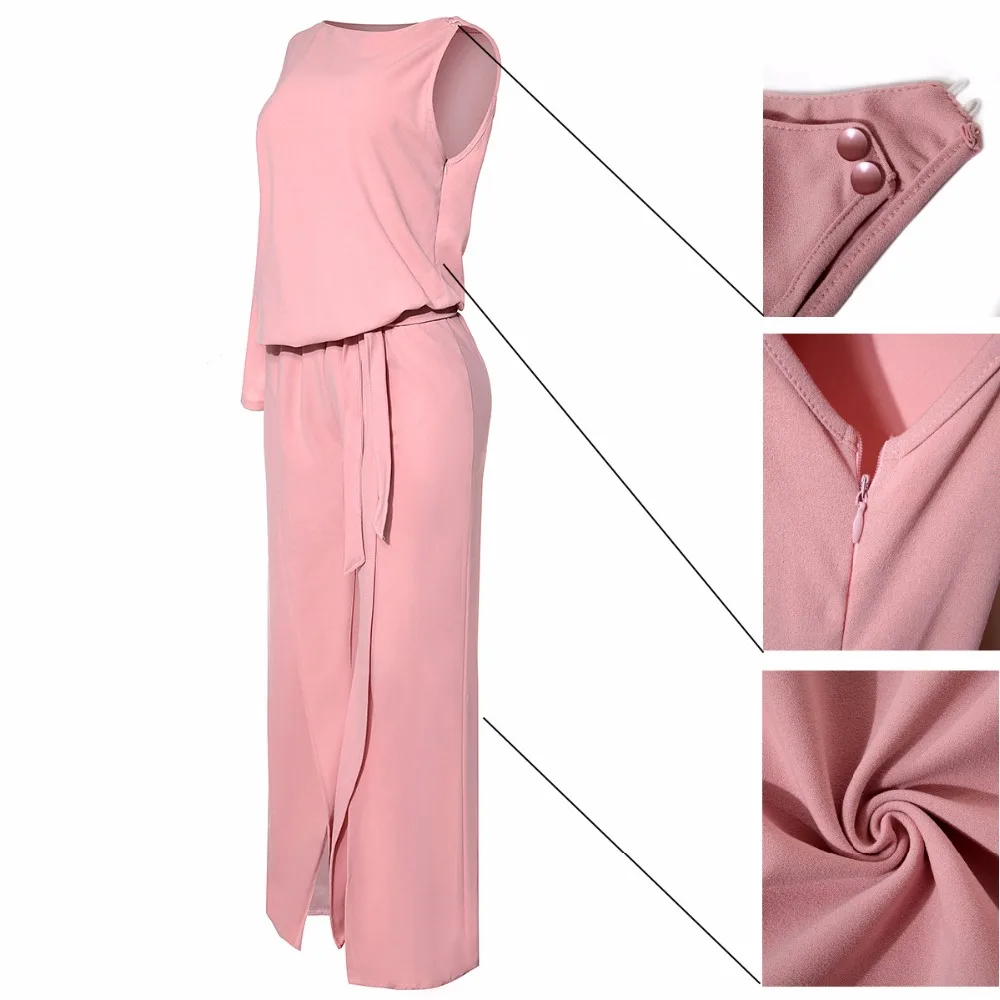 Ruby's Closet модные повседневные женские комбинезоны с одним рукавом Свободные в