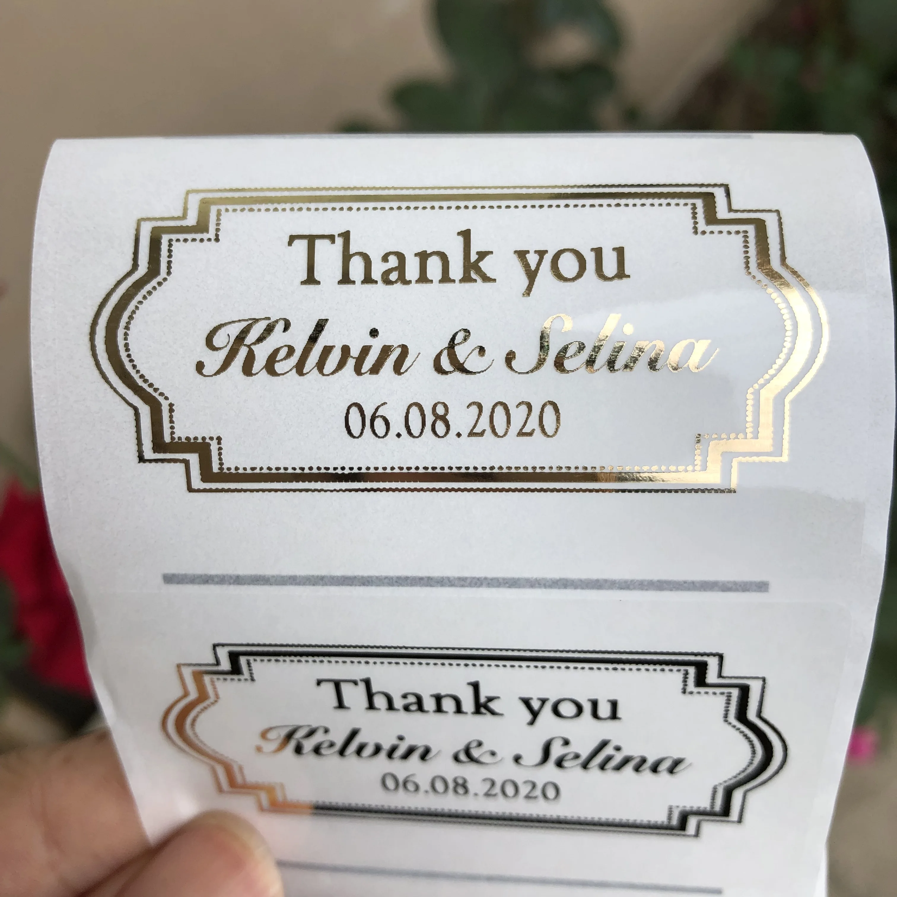 60 персонализированных этикеток для свадьбы спасибо индивидуальные наклейки