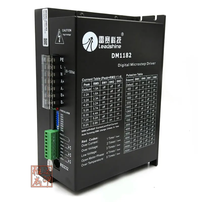Цифровой микрошаговый драйвер Leadshine DM1182 двухфазный шаговый привод с ЧПУ 2 ~ 8 А 60 130