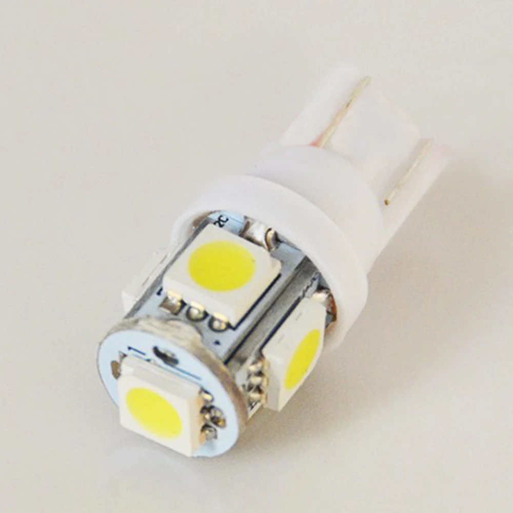 Flytop 1 X T10 5SMD светодиодный лампы 168 194 W5W автомобильные огни 5050 SMD авто светодиодные лампы 12 В ксенон 5 цветов, цвета: белый/голубой/красный/желтый/зеленый