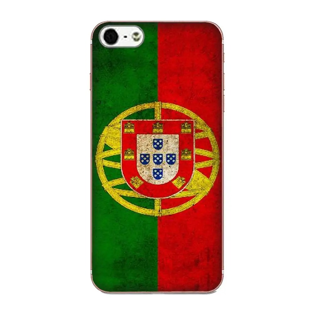 as picture Мягкий Силиконовый ТПУ прозрачный Капа Coque для Apple iPhone 4 4S 5 5C 5S SE 6 6 S 7 8 плюс X XS Max XR флаг Португалии - Цвет: as picture