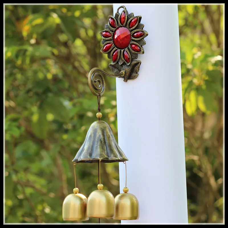 Elimelim колокольчиков металла Dream Catcher стене висит Windchimes открытый украшения дома