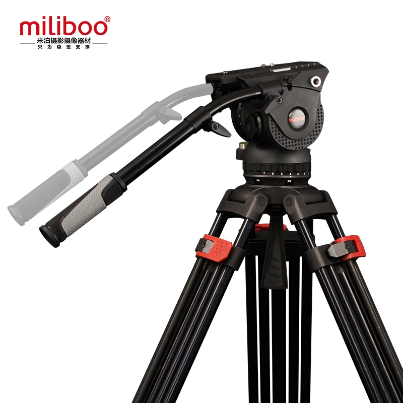 Miliboo Профессиональный Трипод для трансляций фильмов M8DL с жидкостной головкой и