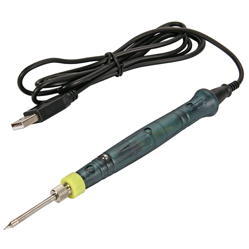 Black Portable 5V 8W USB Power Indicator main Welder TE384 welding pen - Цвет: Black