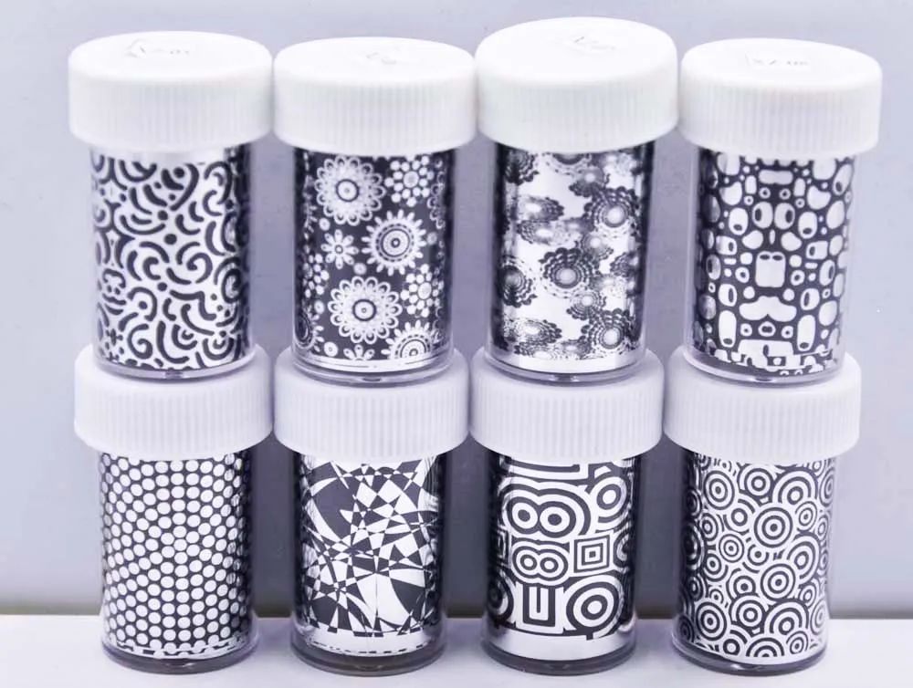 

HOT!! 16 Bottles Nail art Foil Nail Wrap 4*120 Paper Starry Sky Nail Foil Blue Holographic Paper Decals