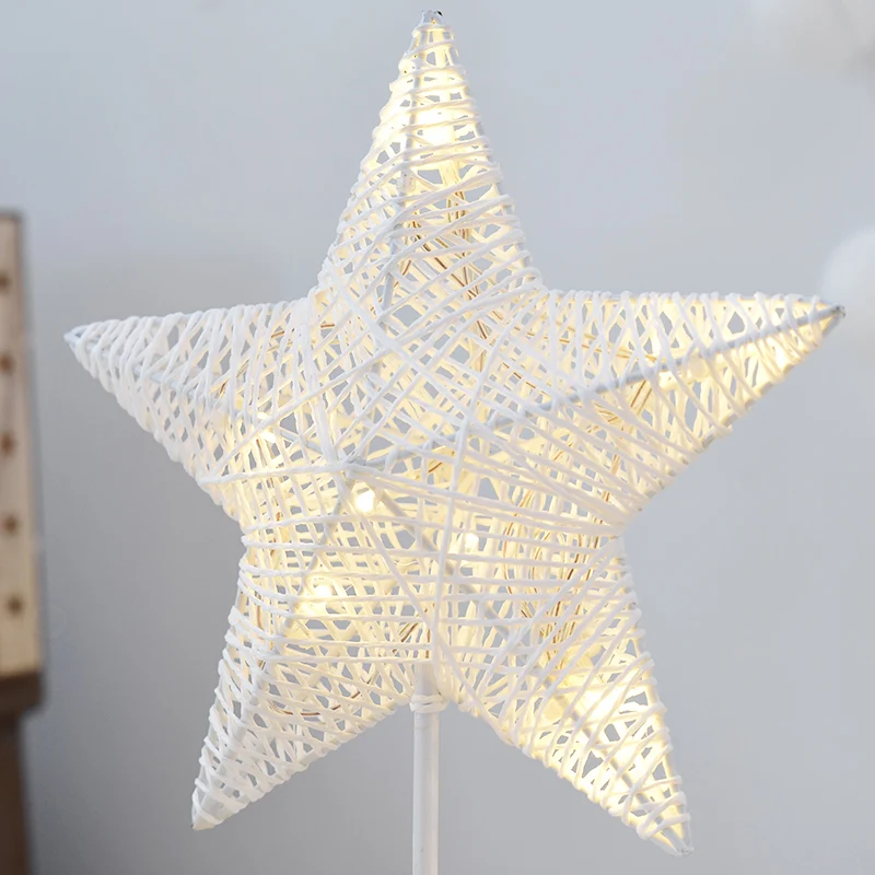 NUCHI LED Night Light Bedroom Pentargram Home Decor Battery Operated Lamp Small Children Gift | Дом и сад