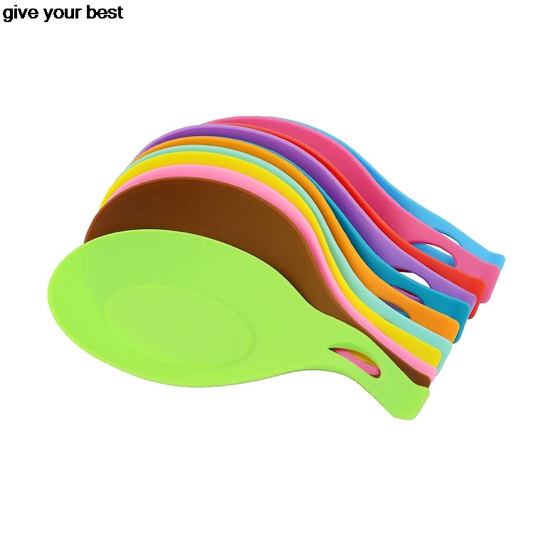 hot sale Kitchen Tool Silicone Spoon Insulation Mat Heat Resistant Placemat Tray Pad Drink Glass Coaster | Дом и сад