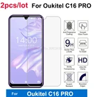 Закаленное стекло для OUKITEL C16 Pro, защитное стекло 9H, Защитная пленка для OUKITEL C16 Pro Чехол для телефона, 2 шт.