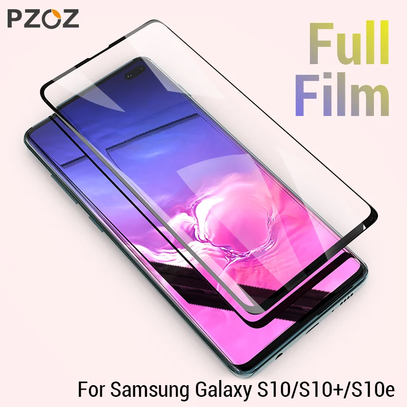 Мягкая защитная пленка PZOZ 3D PET для Samsung Galaxy S10 S8 S9 Plus S10e Note S 8 9|Защитные стёкла и