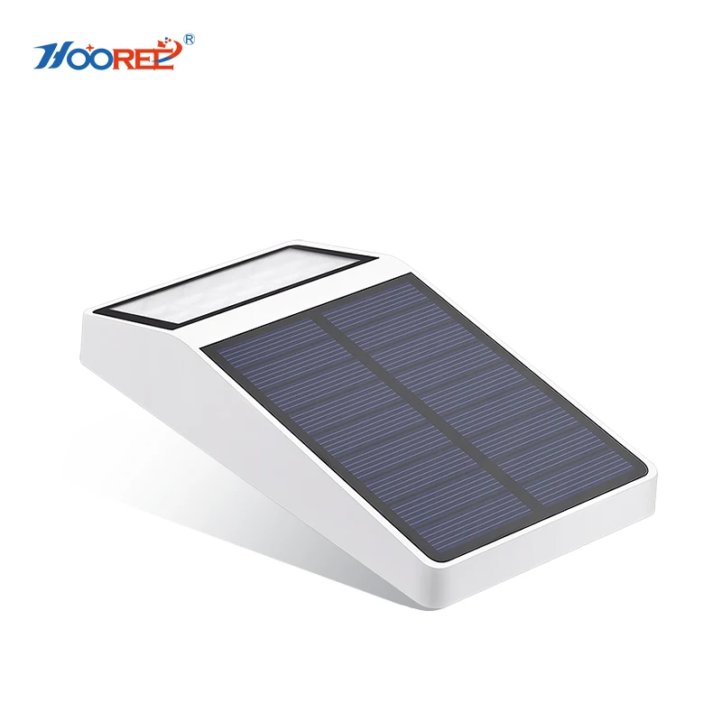 

HOOREE 4PCS Solar Wall Lamp Radar Motion Sensor Porch Lights Waterproof IP65 Outdoor Lighting Super Bright Modern LED Wall Lamp