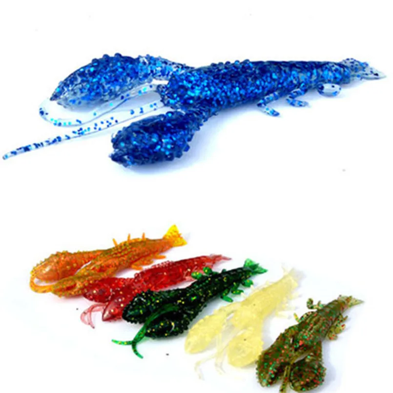Лидер продаж 5 шт. новые мягкие черви креветки морская рыболовная приманка