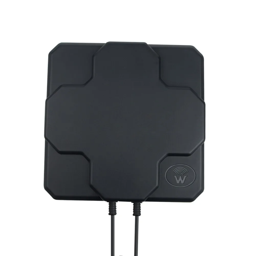 2* 22dBi наружная 4G LTE MIMO антенна, LTE двойная поляризационная панельная антенна SMA-Male разъем 30 см кабель