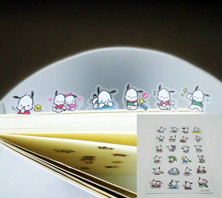 24 шт/1 Набор Pochacco Скрапбукинг стикер s 3D Серебристые наклейки note декоративные этикетки