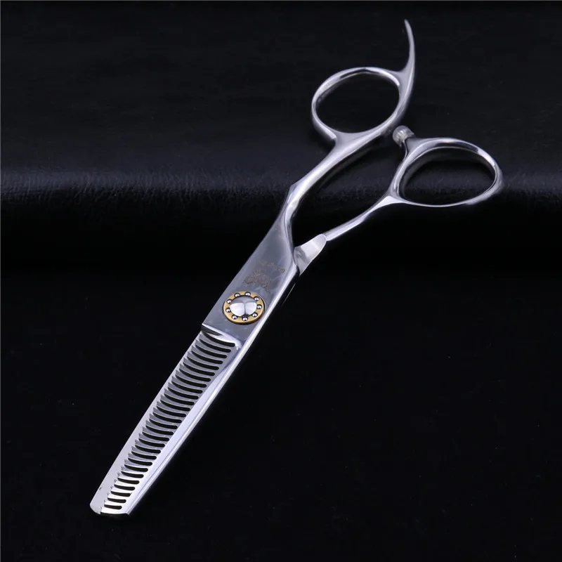 thinning shear Золотая птица 6 дюймов Серебристые Парикмахерские ножницы салонное оборудование Профессиональные парикмахерские инструменты для волос ножницы для женщин Новинка - Цвет: thinning shear