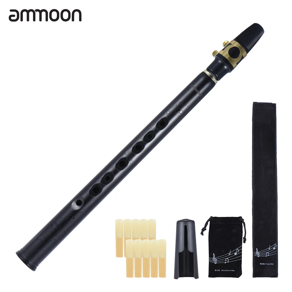 Ammoon Mini Bb саксофон Sax ABS с альт мундштуками 10 шт Рид сумка для переноски духовой