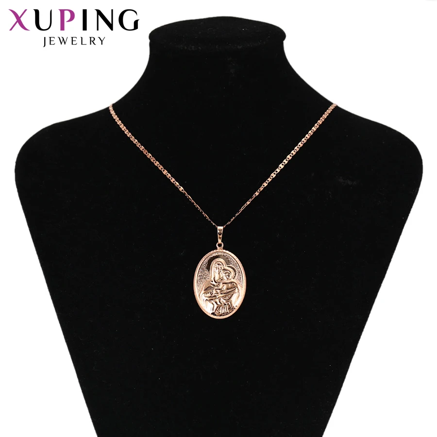 Xuping модный религиозный кулон покрытый розовым золотом для женщин день бокса