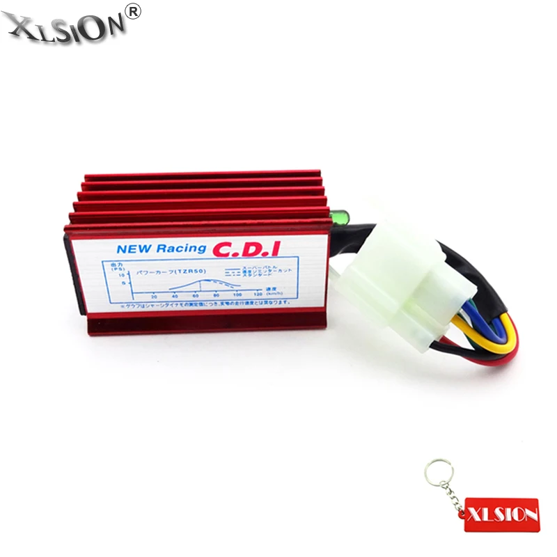XLSION 6 контактный красный гоночный CDI ящик для 150cc 200cc 250cc Roketa Sunl китайский