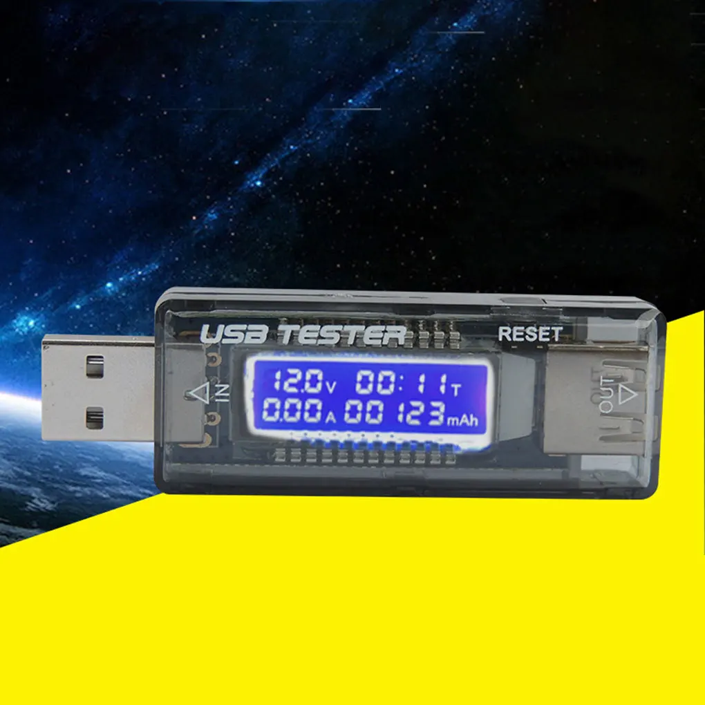 Мобильный телефон с быстрой зарядкой USB детектор ток вольтметр тестер цифровой