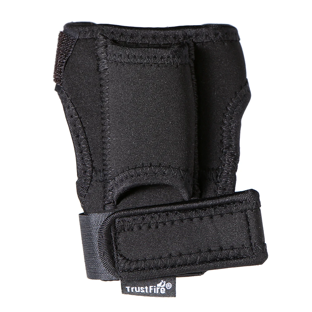 Trustfire Outdoor Torch Flashlight Holder Soft Neoprene Hand Arm Mount Wrist Strap Glove Hand Free lantern bike light